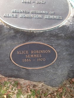 Alice <I>Robinson</I> Semmes 