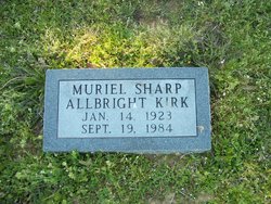 Muriel <I>Sharp</I> Allbright Kirk 