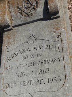 Herman A Ackerman 