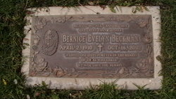 Bernice Evelyn <I>Atkinson</I> Beckman 
