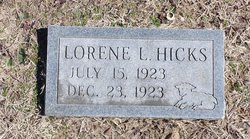 Lorene L Hicks 