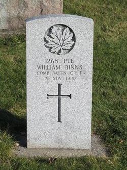 Pvt William Philip R. Cobden Binns 