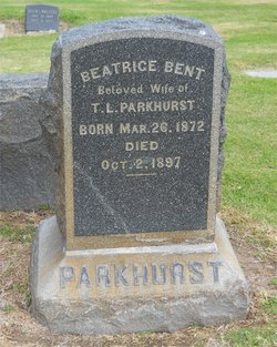 Beatrice “Birdie” <I>Bent</I> Parkhurst 