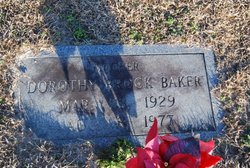 Dorothy Lee <I>Brock</I> Baker 