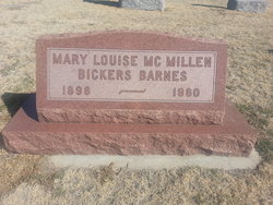 Mary Louise <I>McMillan</I> Bickers Barnes 