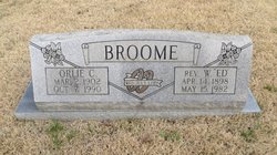 Rev William Edgar “ED” Broome 