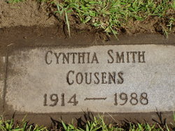 Cynthia Florence <I>Smith</I> Cousens 