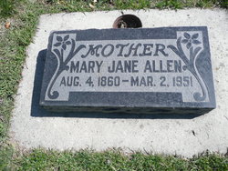 Mary Jane <I>Blood</I> Allen 