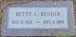 Betty Louise <I>Carter</I> Bender 