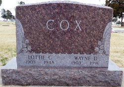Lottie Corrine <I>Giffin</I> Cox 