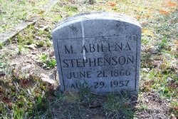 Mary Abilena “Lena” <I>Robinson</I> Stephenson 