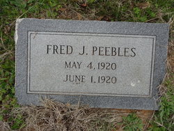 Fred Joseph Peebles 