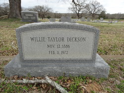 Willie Carroll <I>Taylor</I> Dickson 