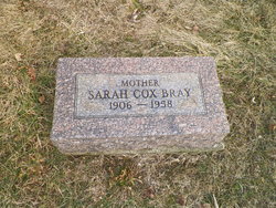 Sarah <I>Cox</I> Bray 
