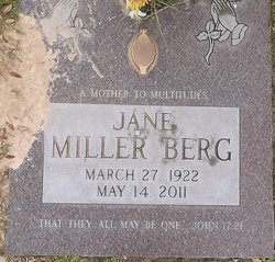 Jane Estelle <I>Miller</I> Berg 