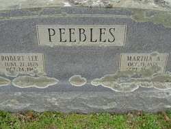 Martha Ann <I>Arendal</I> Peebles 