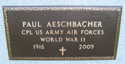 CPL Paul Aeschbacher 