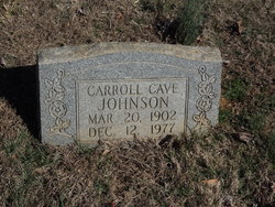 Carroll <I>Cave</I> Johnson 