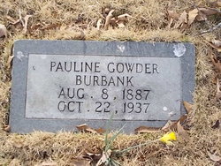 Pauline <I>Gowder</I> Burbank 