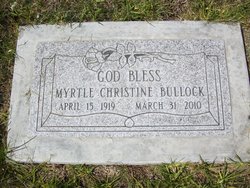 Myrtle Christine Bullock 