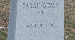 Sarah <I>Eckhart</I> Bevans 