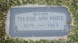 Phoebe Ann <I>Kennedy</I> White 