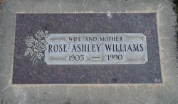 Rosalie Carmalita “Rosie” <I>Ashley</I> Williams 