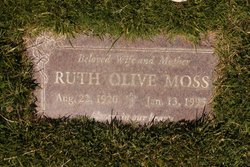 Ruth Olive <I>Gething</I> Moss 