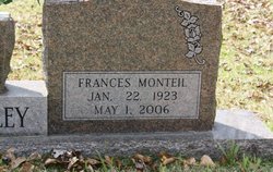 Frances Monteil “Montie” <I>Barlow</I> Beasley 