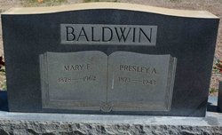 Mary Eugenia <I>Huffman</I> Baldwin 
