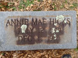 Annie Mae <I>Holley</I> Hicks 