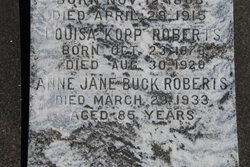 Anne Jane <I>Buck</I> Roberts 