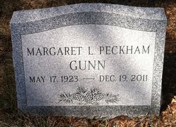 Margaret L <I>Peckham</I> Gunn 