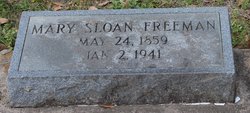 Mary E <I>Sloan</I> Freeman 