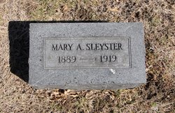 Mary Augusta <I>Vernold</I> Sleyster 