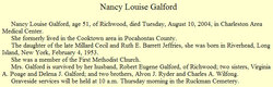 Nancy Louise <I>Jeffries</I> Galford 