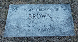 Rosemary <I>Beauchamp</I> Brown 