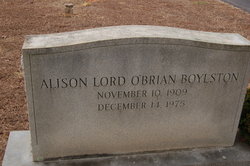 Allison Lord <I>O'Brian</I> Boylston 