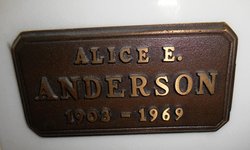 Alice E Anderson 