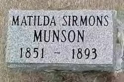 Matilda Ann <I>Sirmon</I> Munson 