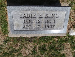 Sadie E. <I>Lancaster</I> King 