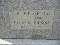 Lillie E. <I>Hudson</I> Ashton 