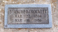 Blanche Belle <I>Busick</I> Crockett 