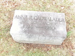 Anna R. <I>Schumacher</I> Cadwalader 