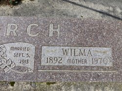 Wilhelmina Jane “Wilma” <I>Trask</I> Church 