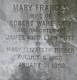 Mary Frances <I>Butt</I> Galt 
