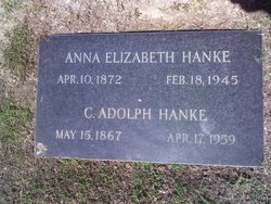 Anna Elizabeth <I>Adams</I> Hanke 