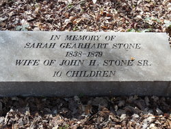 Sarah J Anne <I>Gearhart</I> Stone 