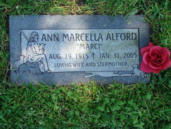 Ann Marcella “Marci” <I>Cornwell</I> Alford 