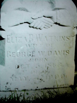 Eliza Roxey <I>Watkins</I> Davis 